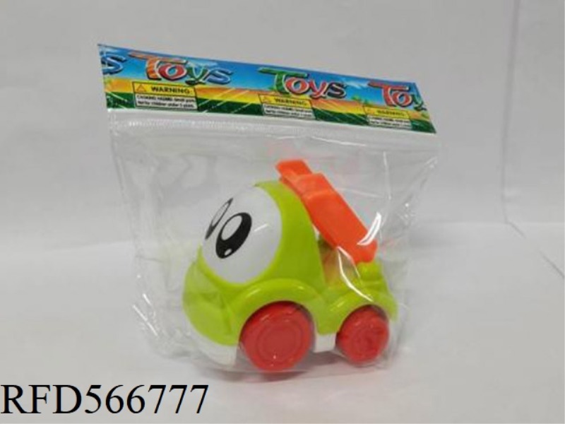 PP TWO-COLOR FOUR-STYLE SLIDING CARTOON ENGINEERING VEHICLE