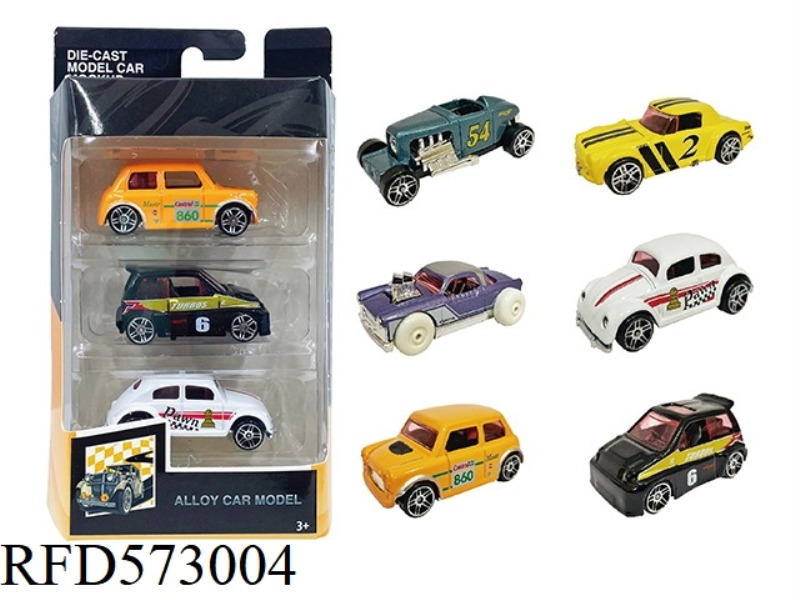 1:64 ALLOY CLASSIC CAR 3 BOXED