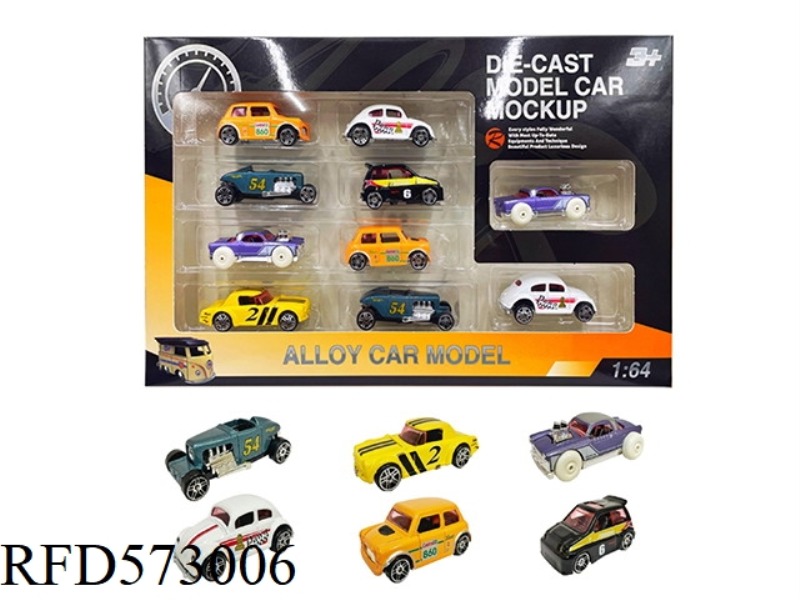 1:64 ALLOY CLASSIC CAR 10 BOXED