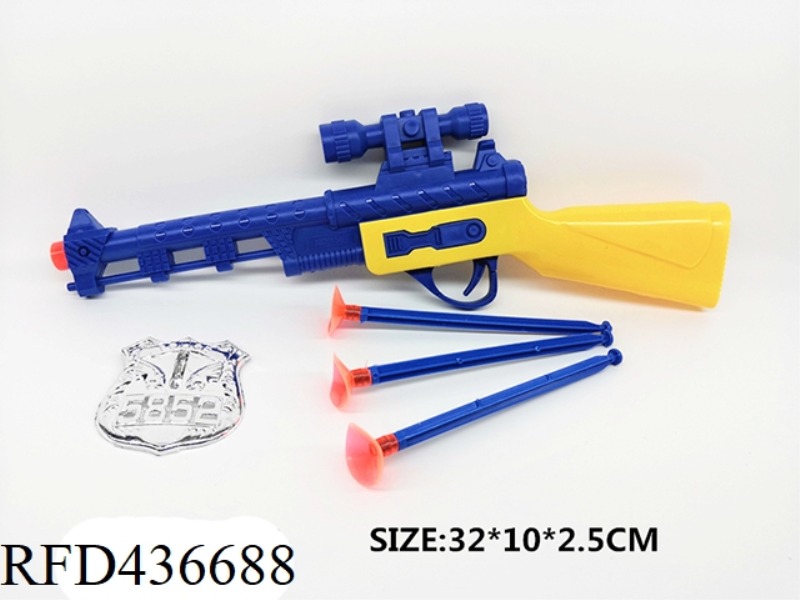 COLORED NEEDLE GUN WITH 1 BADGE