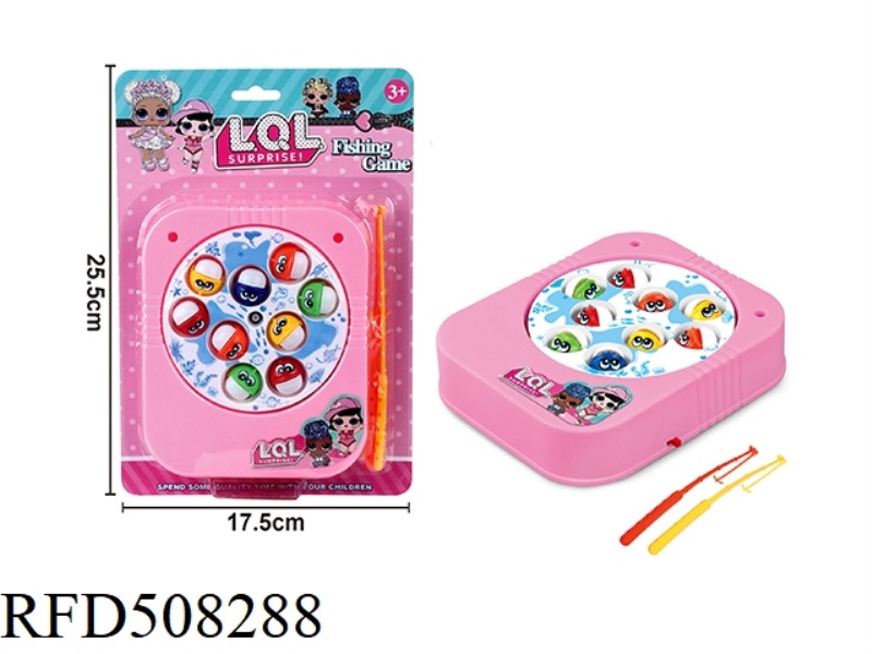 LOL SURPRISE DOLL ELECTRIC FISHING DISH WITH 9 FISH