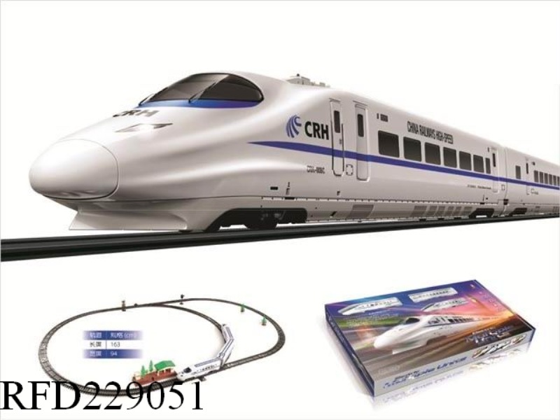 HIGH SPEED RAIL TRAIN WITH LIGHT AND SOUND