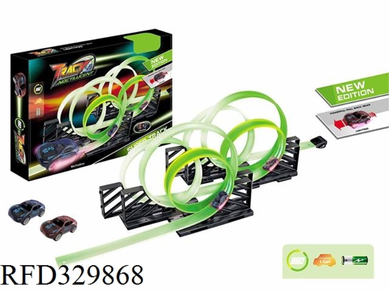 LUMINOUS POWER RACING TRACK COMBINATION (WITH 1 CAR WITH LIGHT)