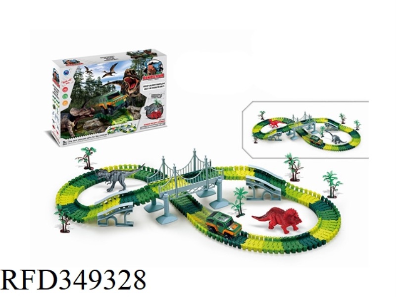 EXTREMELY FAST ELECTRIC DINOSAUR RAILCAR
(NO NIGHT LIGHT, 192PCS)