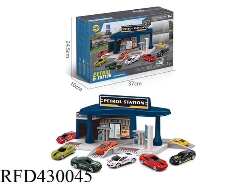 CITY ALLOY RACING GAS STATION PARKING LOT (WITH 2 ALLOY CARS)