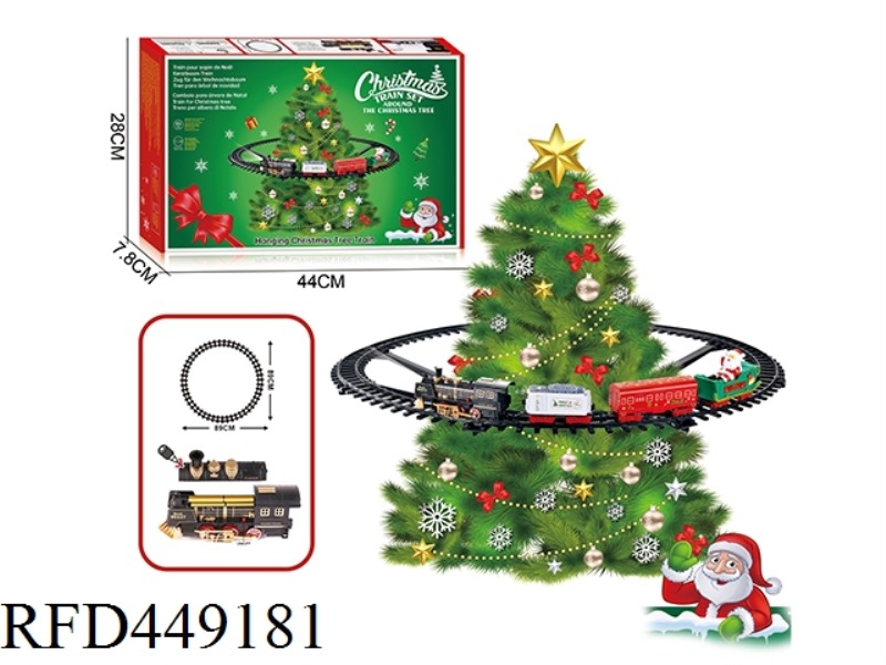 HANGING CHRISTMAS TREE RAIL TRAIN (CHRISTMAS SONG + TRAIN SOUND + LIGHT)