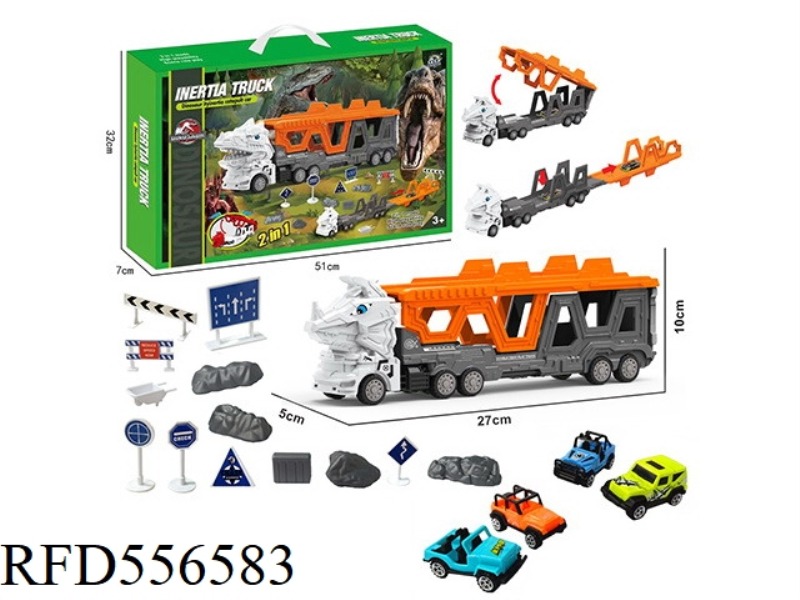 TRICERATOPS URBAN CAR EJECTION TRACK SET