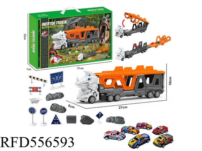 TRICERATOPS URBAN CAR EJECTION TRACK SET