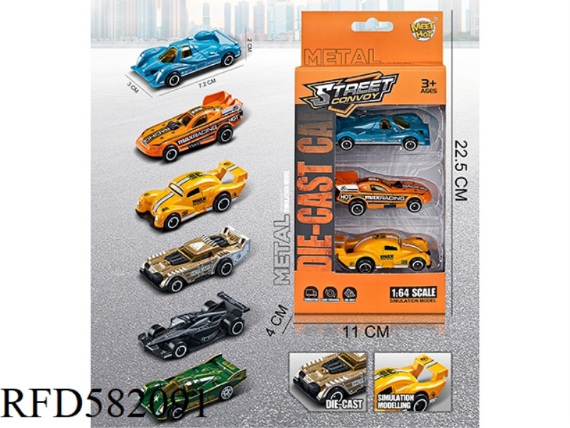 1:64 SLIDING ALLOY RACING 3 ONLY ZHUANG