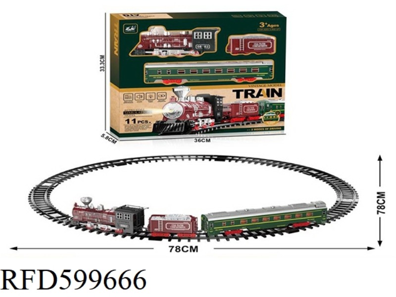 CLASSICAL TRAIN LIGHT + SOUND (2 MODES OF DRIVING)