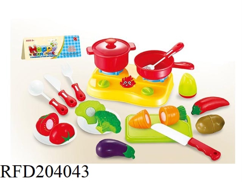 CAN CHOP FRUIT VEGETABLE WITH STOVE SET 19PCS