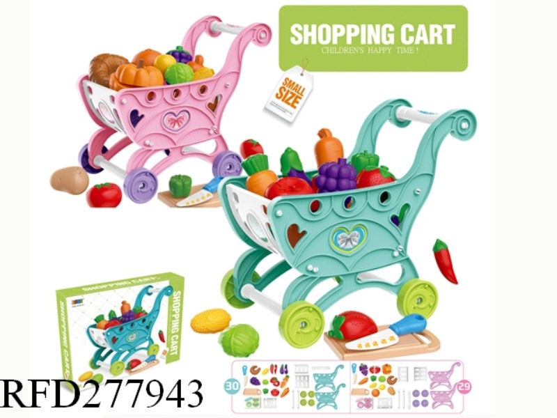 VEGETABLE AND FRUIT SHOPPING CART