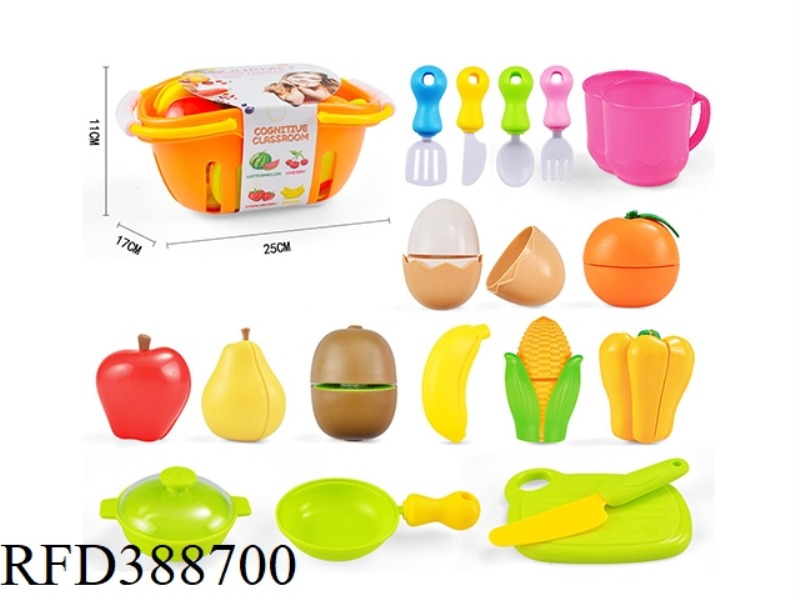 20-PIECE VEGETABLE AND FRUIT BASKET
