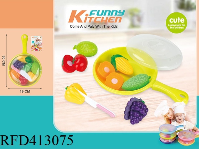 PLAY HOUSE PAN (FRUITS AND VEGETABLES) (17PCS)