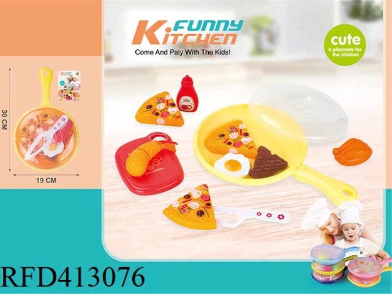 PLAY HOUSE PAN (PIZZA FAST FOOD) (13PCS)