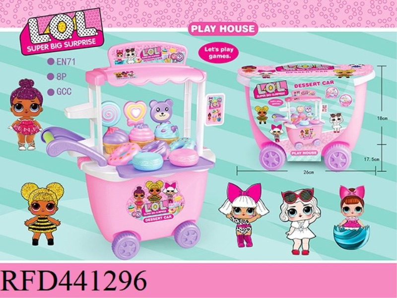 SURPRISE DOLL CAKE CANDY CART