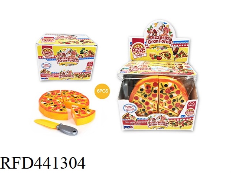 CUTABLE PIZZA IMITATION WESTERN FOOD 6PCS