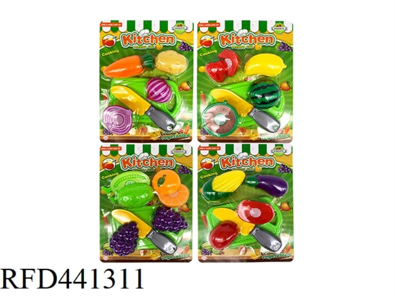 CUT IMITATION VEGETABLES AND FRUITS