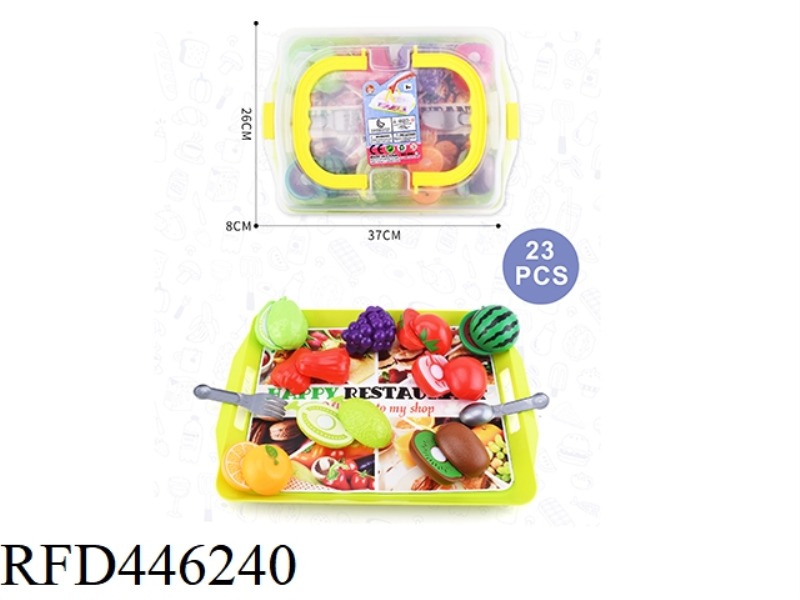 MULTIFUNCTIONAL TRANSPARENT PORTABLE BOX CAN CUT FRUIT TRAY COMBINATION