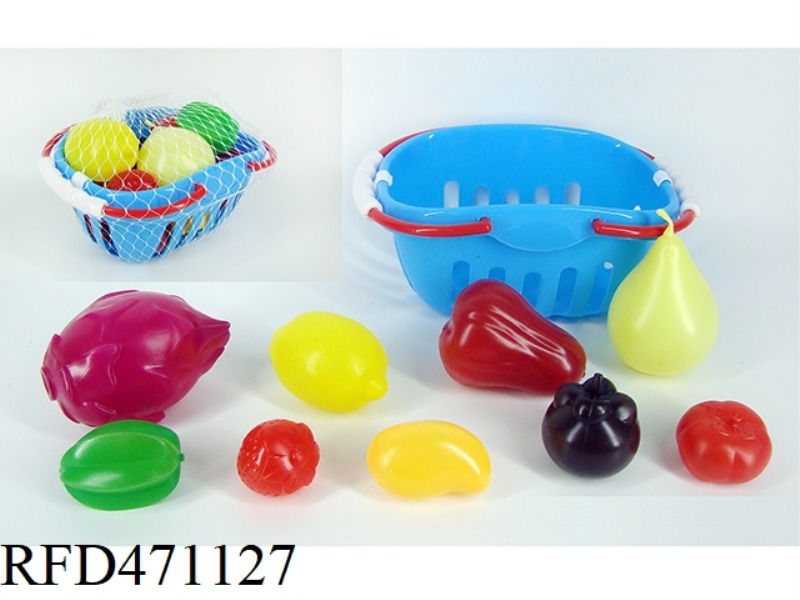 SMALL BASKET WITH FRUIT 9PCS