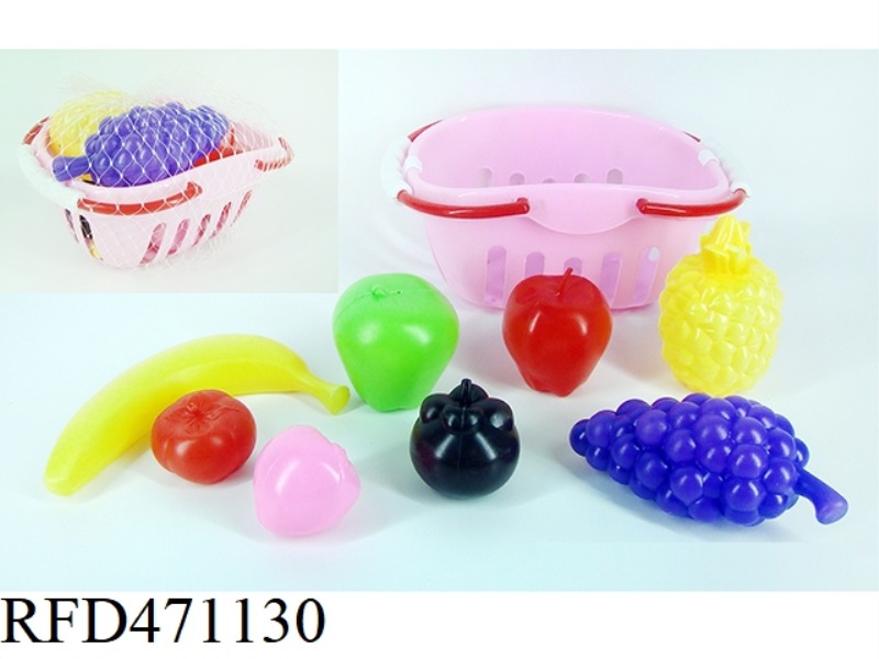 SMALL BASKET WITH FRUIT 8PCS