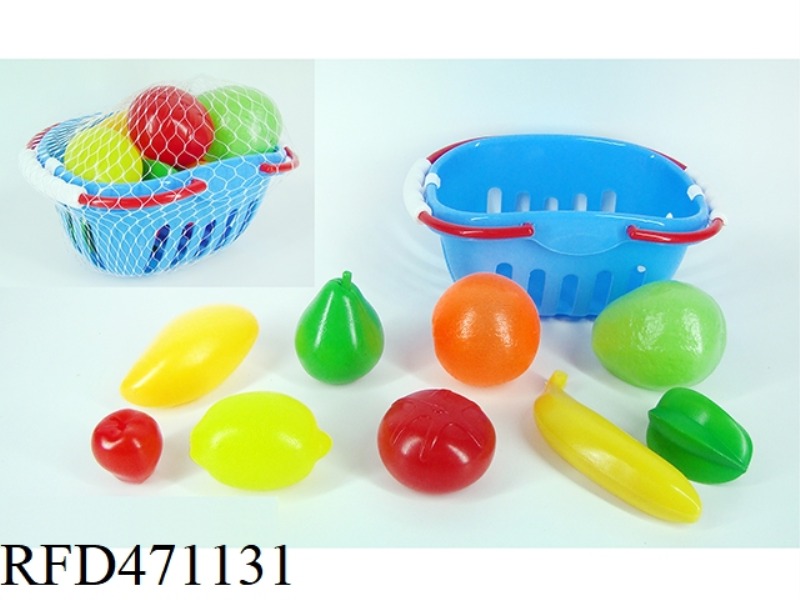 SMALL BASKET WITH FRUIT 9PCS