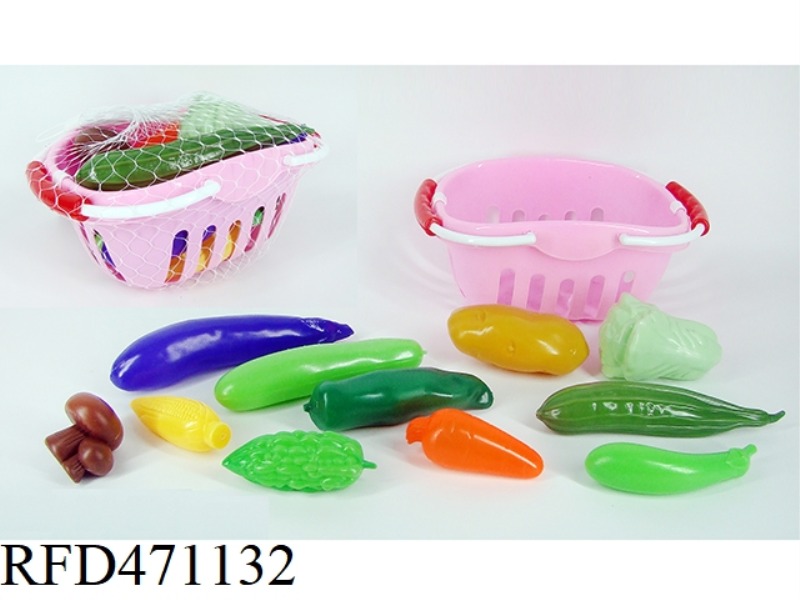 SMALL BASKET WITH VEGETABLES 11PCS
