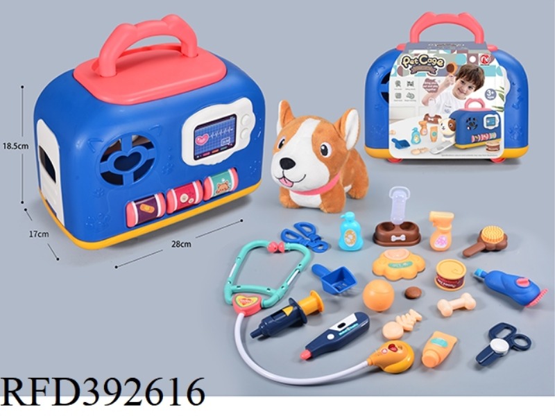 PET CAGE WITH LIGHT AND MUSIC IC FUNCTION-PUPPIES21PCS