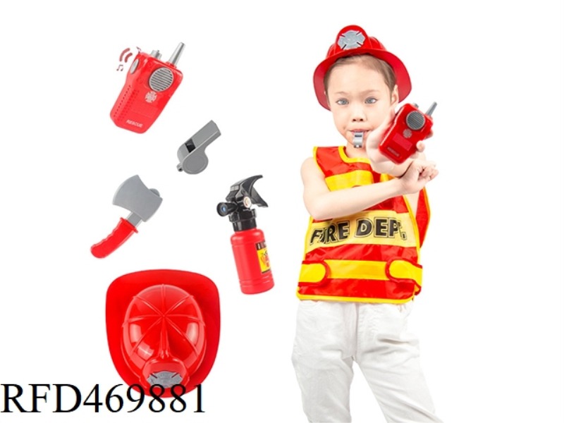 KN586 ENGLISH FIRE VEST WITH FIRE CAP