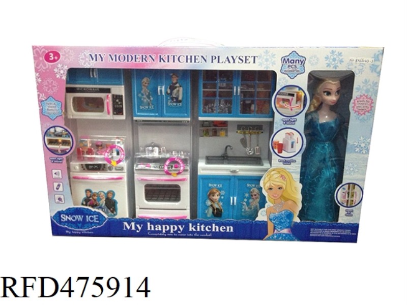 WASHBASIN + MICROWAVE + OVEN + WITH BARBIE