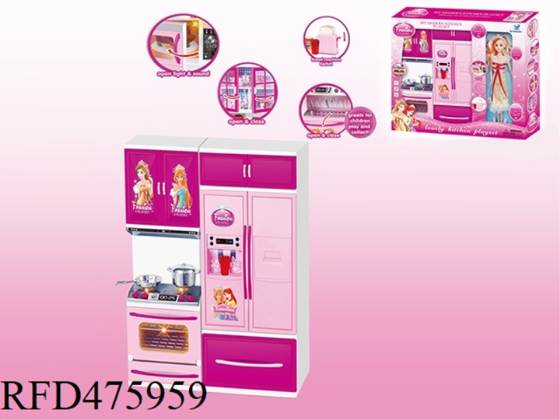 REFRIGERATOR + OVEN + WITH BARBIE