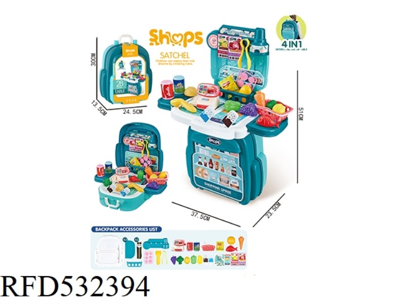 PLAY EVERY SUPERMARKET TOY BACKPACK 28PCS