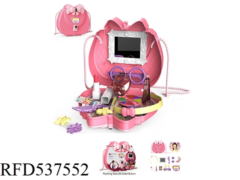 FAMILY PARTY MAKEUP TOY SHOULDER BAG / JEWELRY BOX / PORTABLE HANGING BAG (RUSSIAN / ENGLISH)