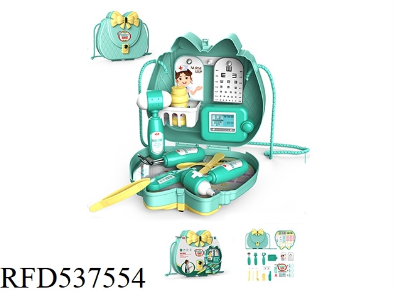 FAMILY MEDICAL EQUIPMENT TOY SHOULDER BAG / JEWELRY BOX / PORTABLE HANGING BAG (RUSSIAN / ENGLISH)