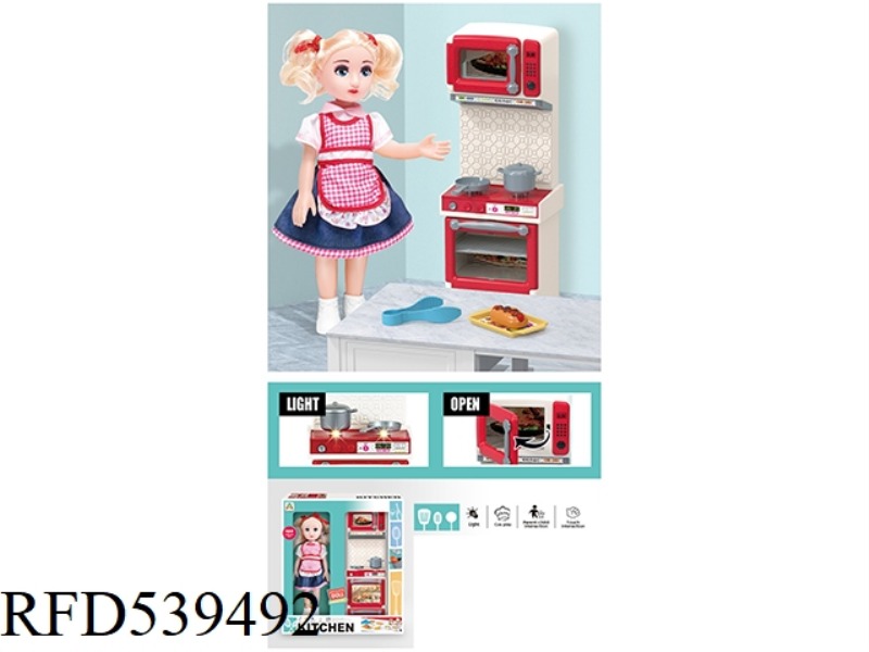 STOVE KITCHEN SET (WITH DOLL)