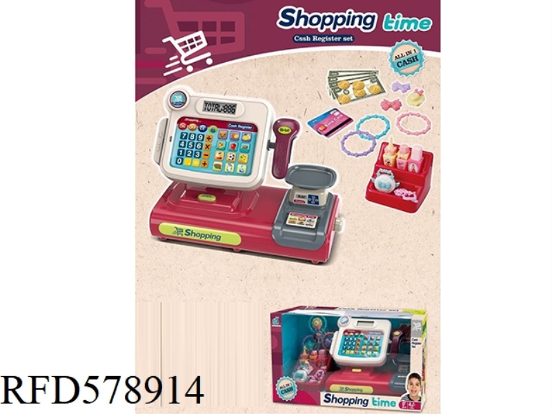 NEW PRODUCTS PLAY HOUSE-TOUCH SCREEN WITH VOICE CASH REGISTER-COSMETICS PACKAGE