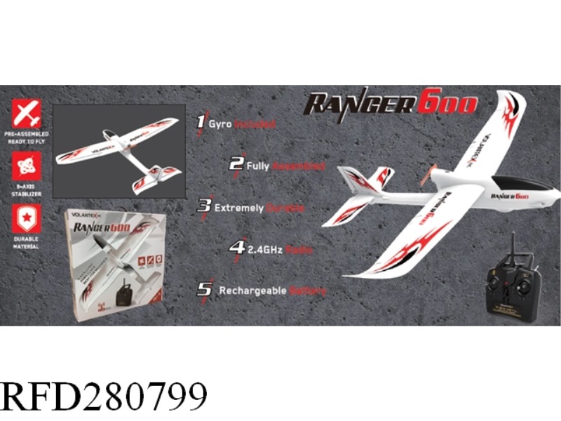 RTF Brushed (Gyro)Ranger 600