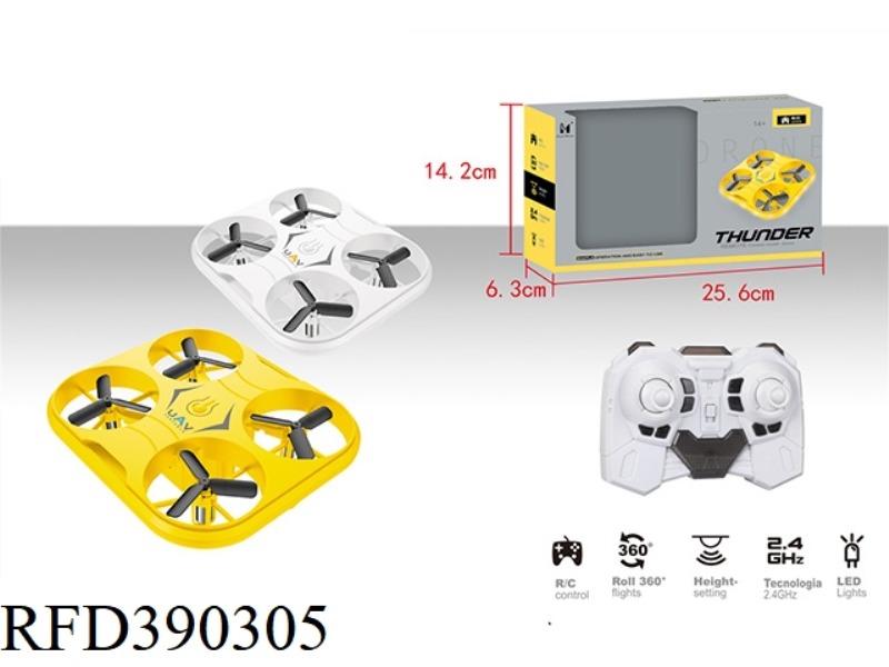 FIXED HEIGHT QUADCOPTER HAS LIGHTS