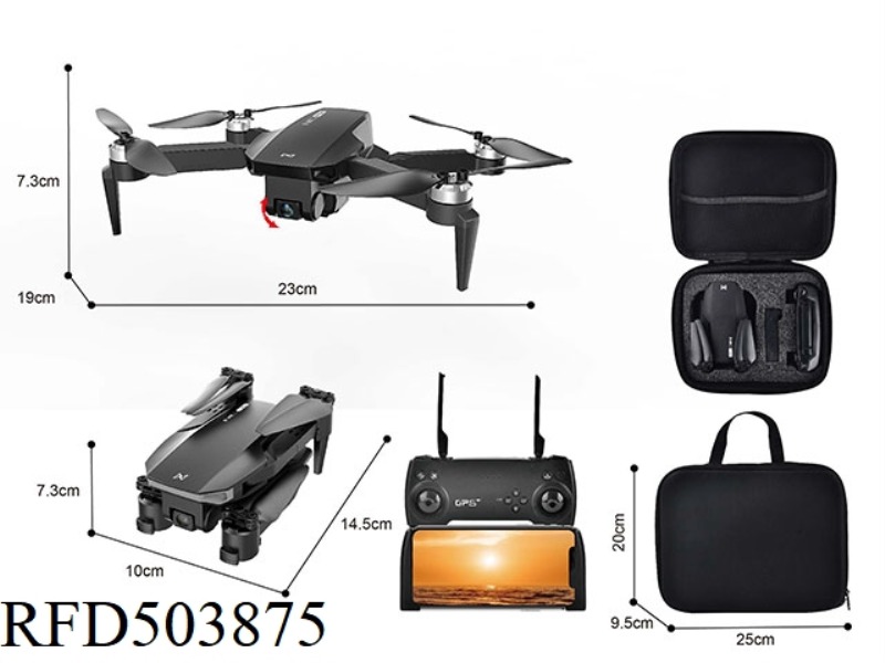 GPS FOLDING DRONE/BRUSHLESS MOTOR (GPS/ OPTICAL FLOW DUAL MODE/DUAL CAMERA) 5G-WIFI /720P WIDE ANGLE