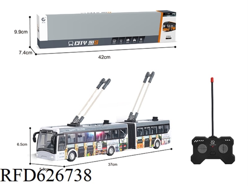 1: 3227MHZ REMOTE CONTROL 4 -WAY DUAL -SECTION CITY UV PRINTING AND BARS WITH LIGHT (PACKAGING)