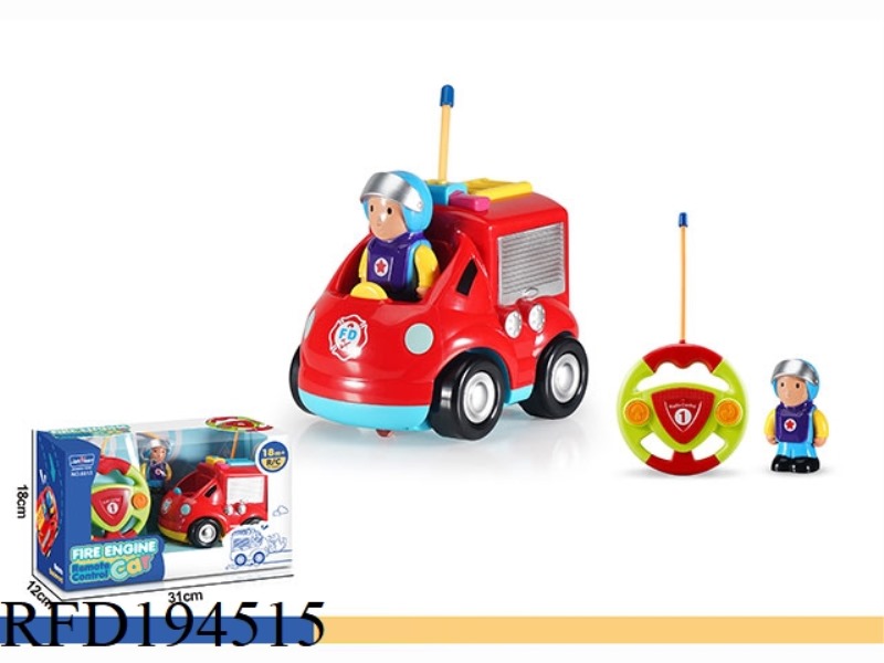 RC 2CH CARTOON FIRE CAR WITH LIGHT AND MUSIC