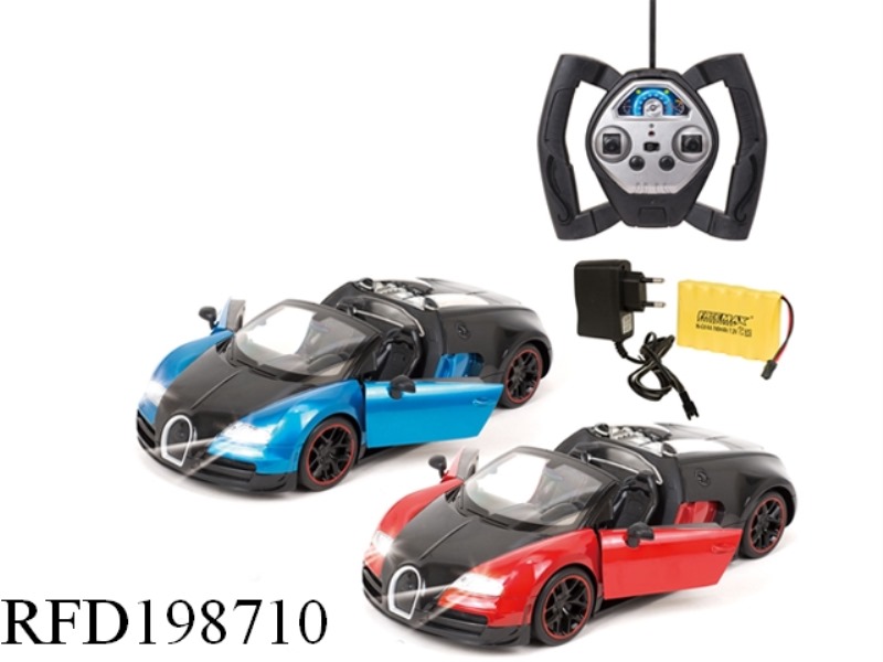 1:8 4CHANNEL R/C ALLOY BUGATTI WITH LIGHT(OPEN CAR DOOR)INCLUDE BATTERY)