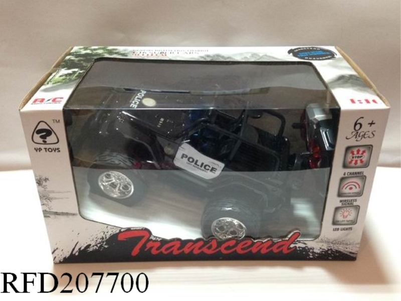 1:16 4CHANNEL R/C JEEP CROSS-COUNTRY POLICE CAR(INCLUDE BATTERY)