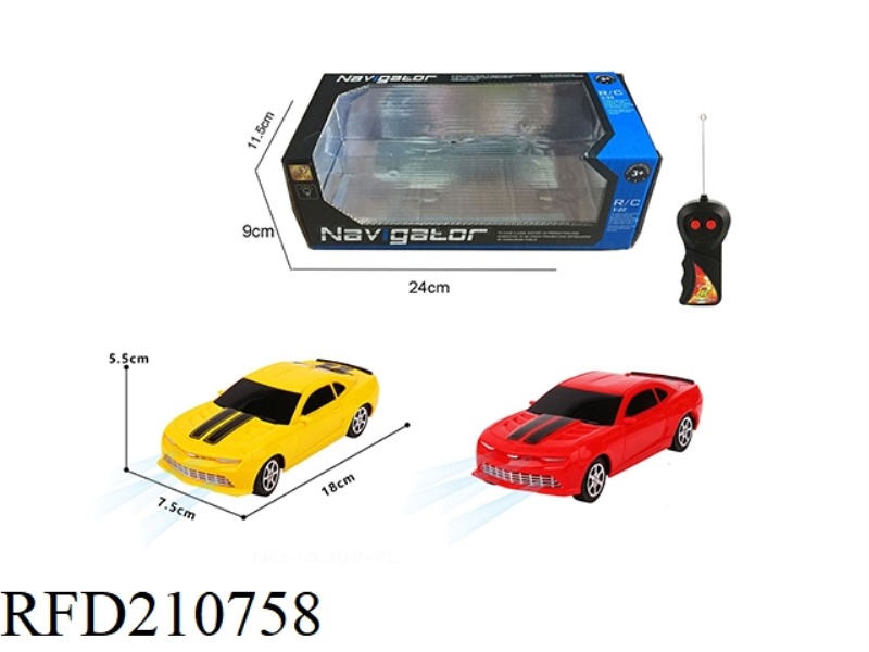 1:24 2CHANNEL WIRELESS R/C TRANSFORMATION CAR BUMBLEBEE WITH LIGHT