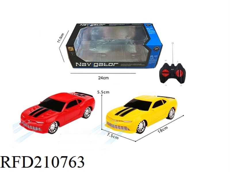 1:24 4CHANNEL WIRELESS R/C TRANSFORMATION CAR BUMBLEBEE WITH LIGHT