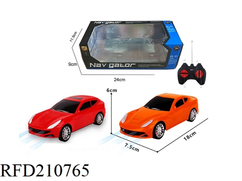 1:24 4CHANNEL WIRELESS R/C SIMULATION FERRARI WITH LIGHT