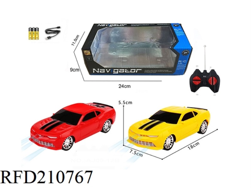 1:24 4CHANNEL WIRELESS R/C TRANSFORMATION CAR BUMBLEBEE WITH LIGHT