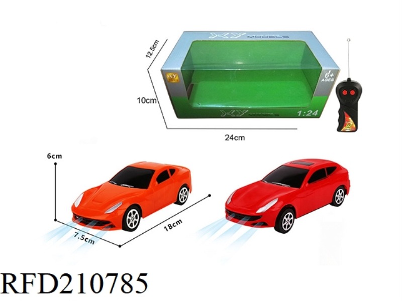 1:24 2CHANNEL WIRELESS R/C SIMULATION FERRARI WITH LIGHT