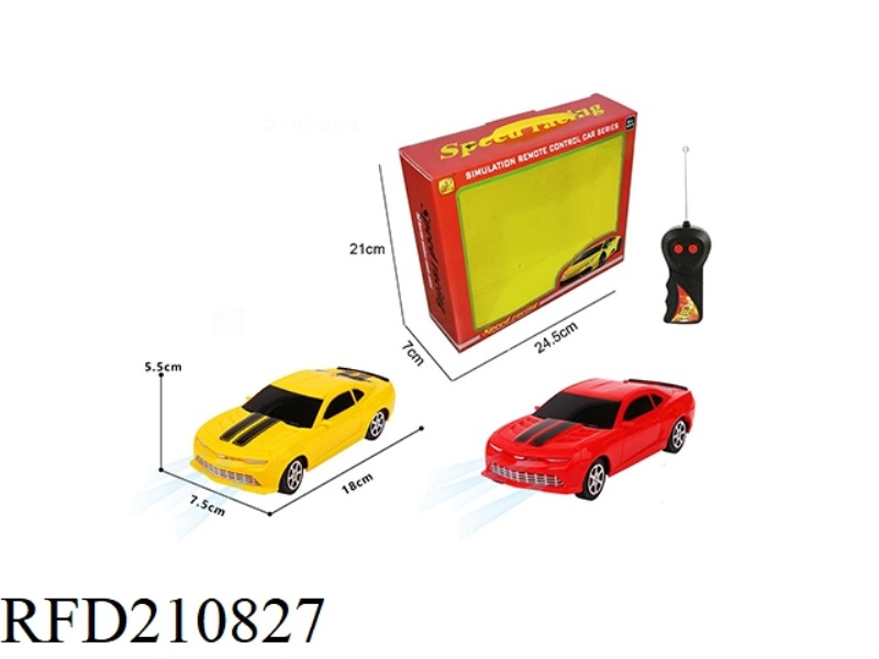 1:24 2CHANNEL WIRELESS R/C TRANSFORMATION CAR BUMBLEBEE WITH LIGHT