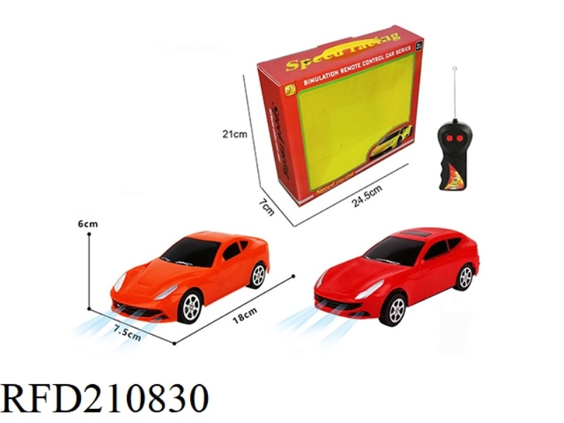 1:24 2CHANNEL WIRELESS R/C SIMULATION FERRARI WITH LIGHT